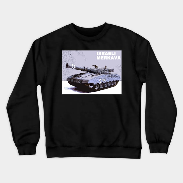 Israeli Merkava Tank (Urban Camo) Crewneck Sweatshirt by Busybob